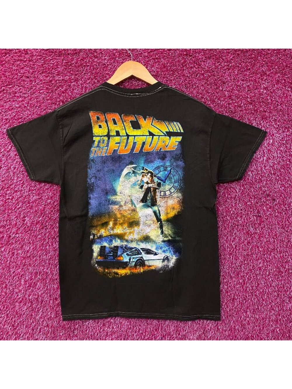 Back to the Future Graphic Iconic Poster Art T-Shirt Medium